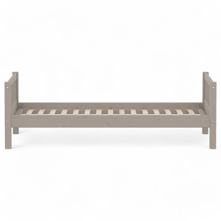 Single bed w. bars end + set of slats 200x90cm Grey w.