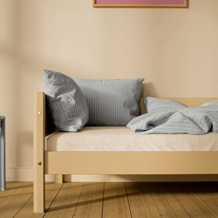 Daybed w/headboards+back Sand MDF 200x90cm Leg Sand