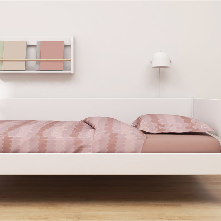 Daybed w/headboards+back F.Wht. MDF 200x90cm Leg F.Wht.