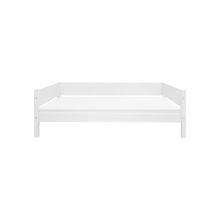Daybed w/headboards+back F.Wht. MDF 200x90cm Leg F.Wht.