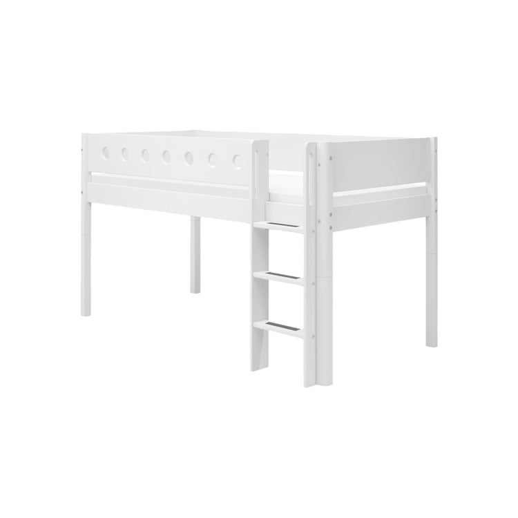 Midslp. F.Wht. MDF 200x90 Legs F.Wht. Str.Ladder Rail F.Wht.