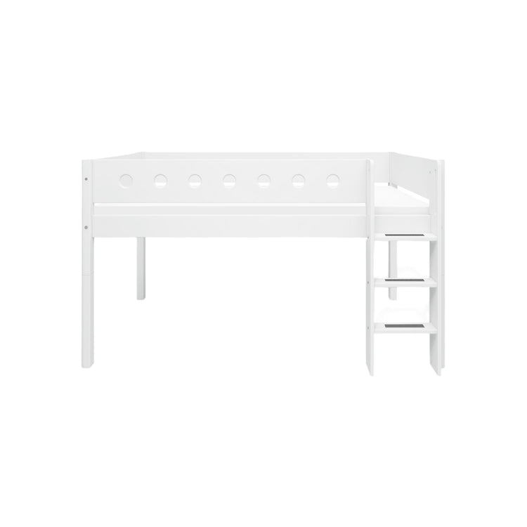Midslp. F.Wht. MDF 200x90 Legs F.Wht. Str.Ladder Rail F.Wht.