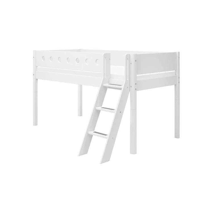 Midslp. F.Wht. MDF 200x90 Legs F.Wht. SL.Ladder Rail F.Wht.