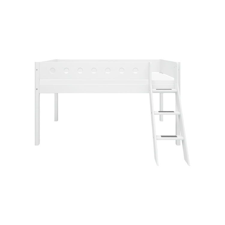 Midslp. F.Wht. MDF 200x90 Legs F.Wht. SL.Ladder Rail F.Wht.
