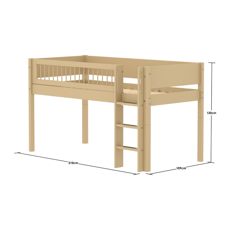 Midslp. sand MDF 200x90 Str.Ladder Crossbars
