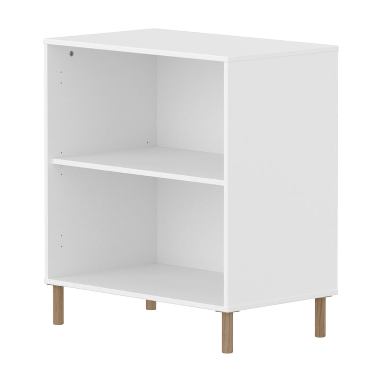 Shelf unit 1 shelf F.Wht. + Oak legs
