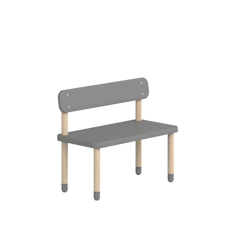Storage bench DOTS 65x35x57,5cm Grey MDF Ash legs