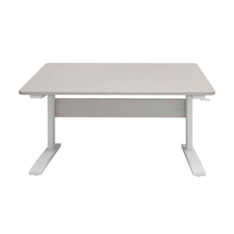 Study table Grey W. w/metal frame 120x70 Adjustable height