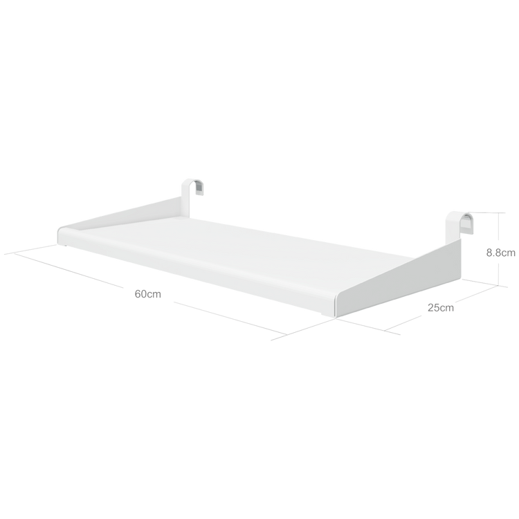 Hanging shelf F.Wht. MDF  L:60 D:25cm  For Classic bed range