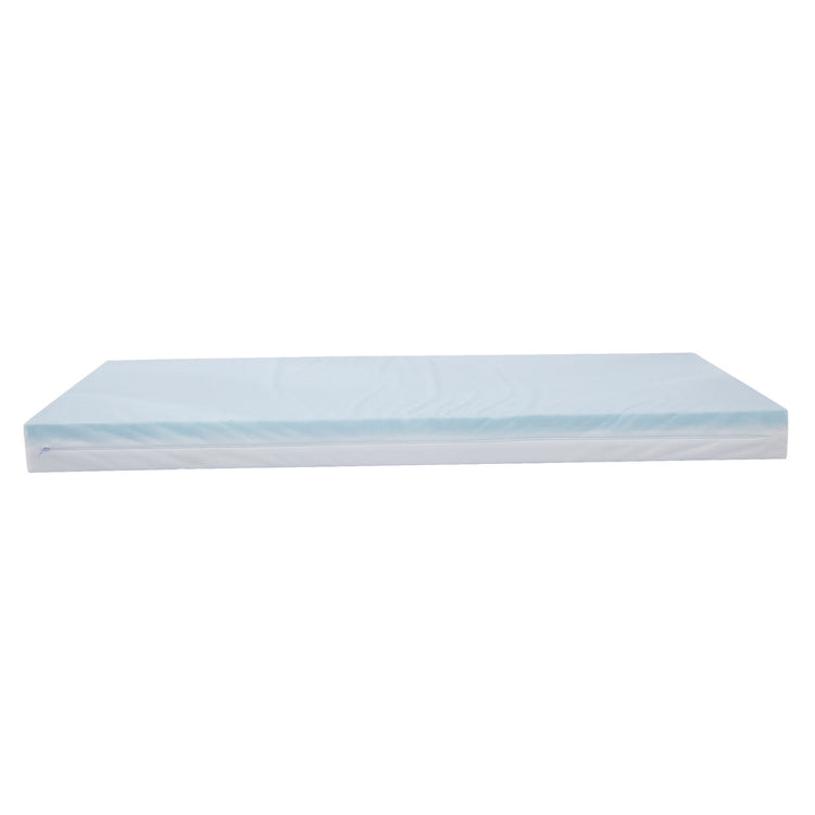 Foam Mattress 120x70x10cm w. White Cotton cover