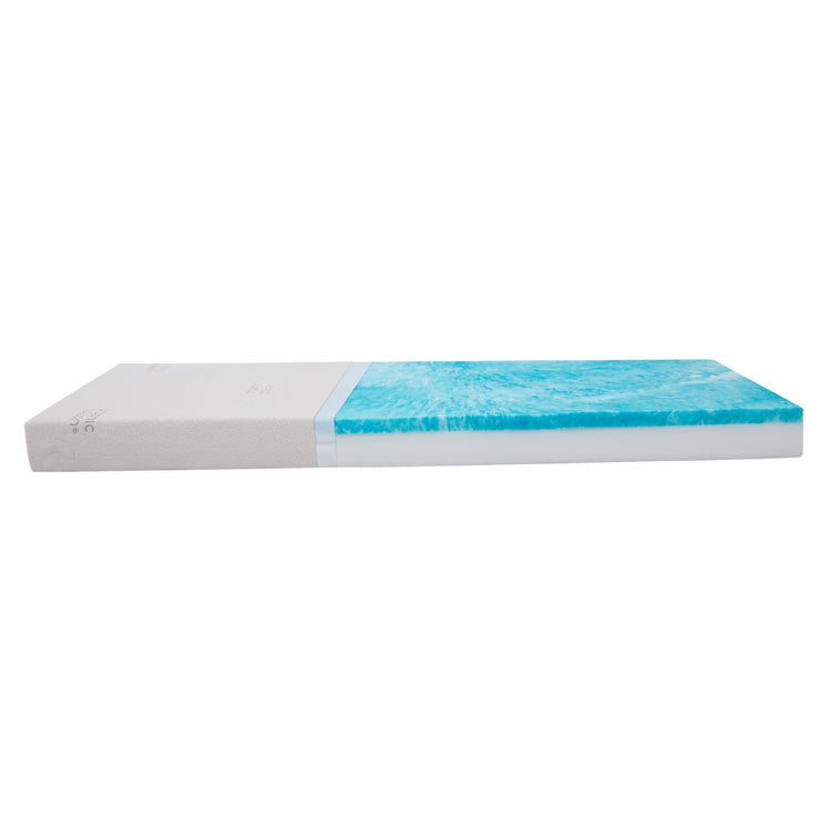 Foam Mattress 150x70x10cm w. White Cotton cover