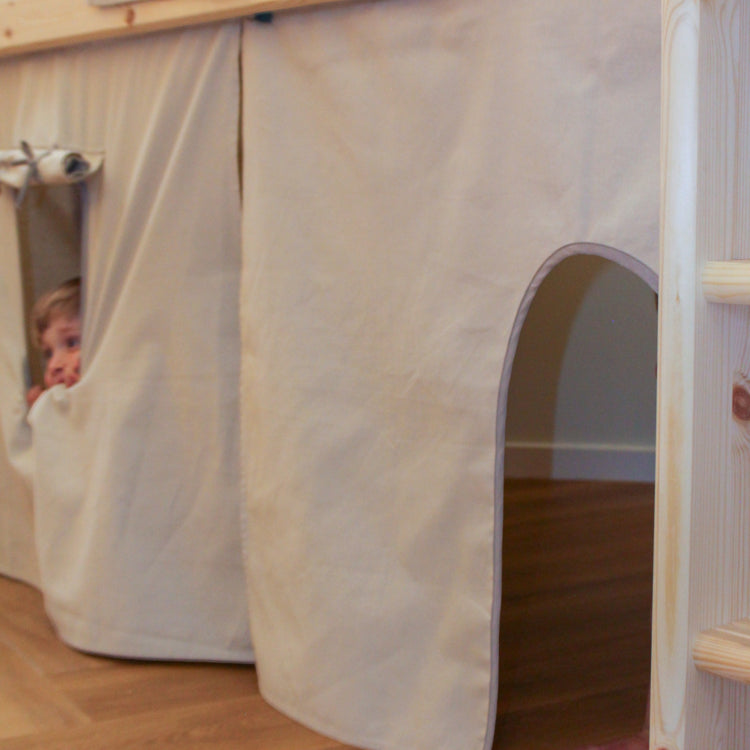 Play curtain Dawn 3 parts Warm grey