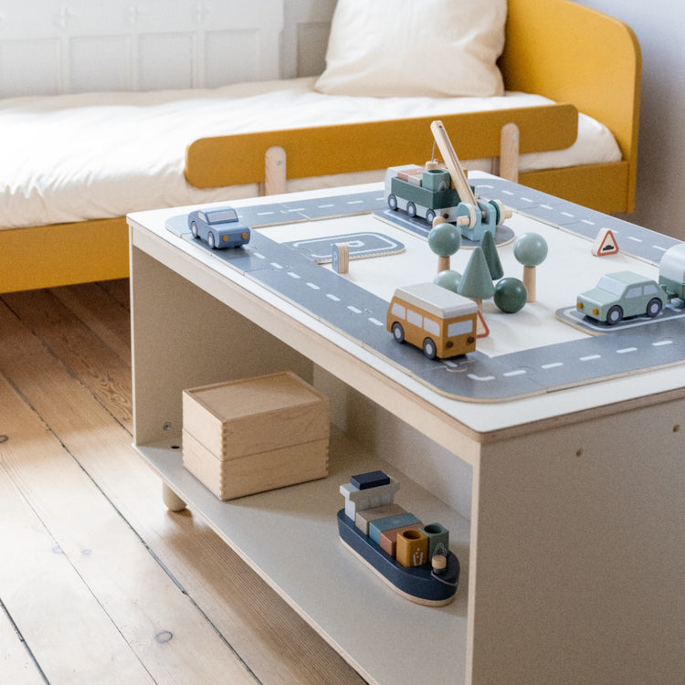 Play table. Warm grey
