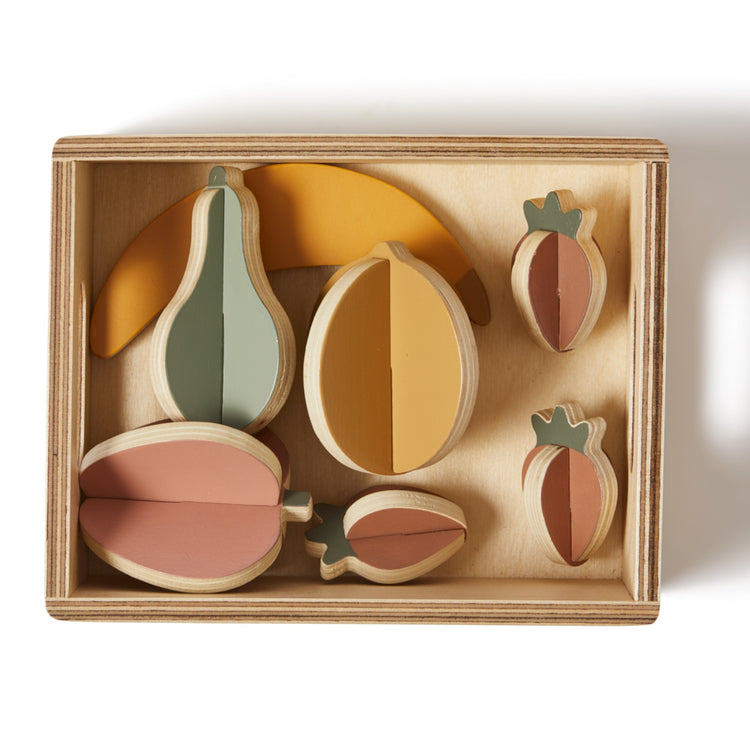 Fruits. In wooden box