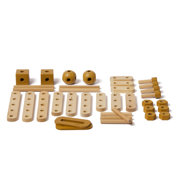 Construction set. Mustard