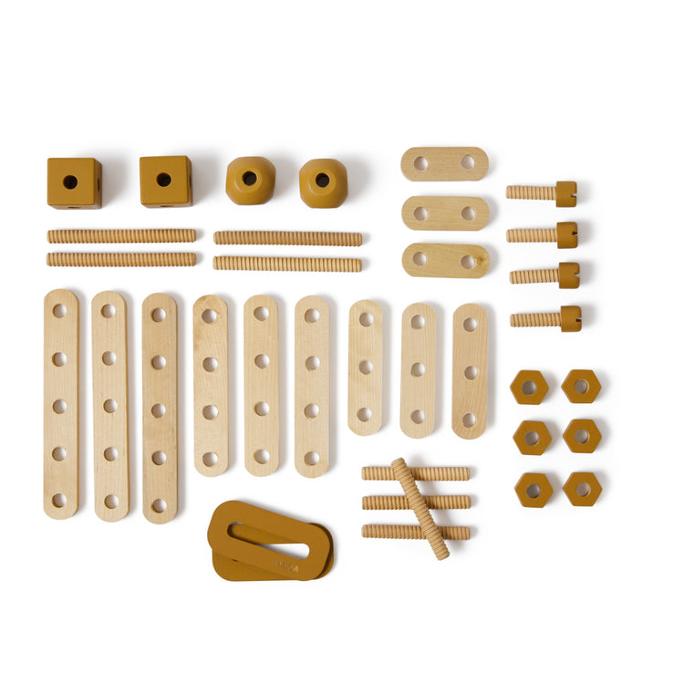 Construction set. Mustard