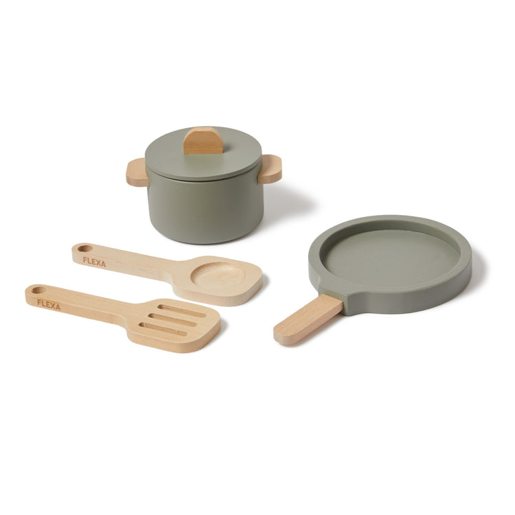Pot & pan. Green-ish