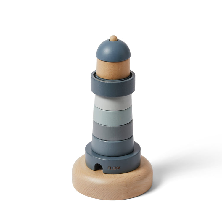 Lighthouse Stacker.   8 pcs. stacker    Blue