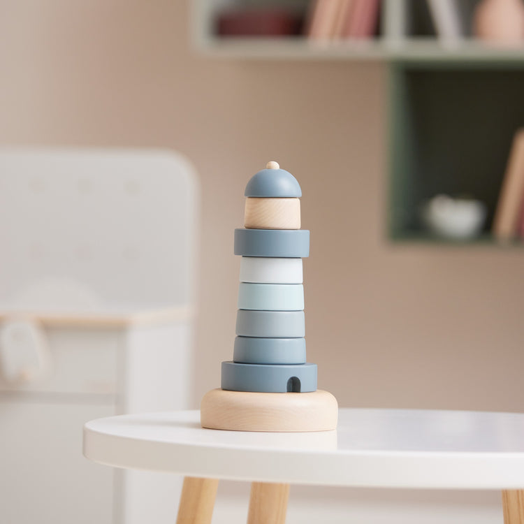 Lighthouse Stacker.   8 pcs. stacker    Blue
