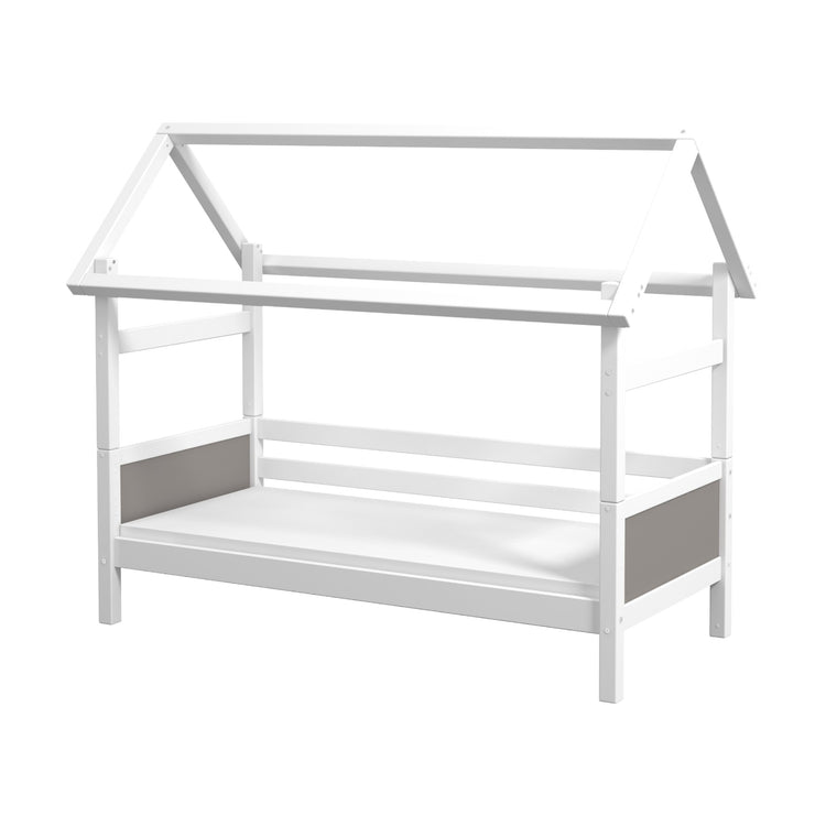 Grey panel bed. Back rails. House frame