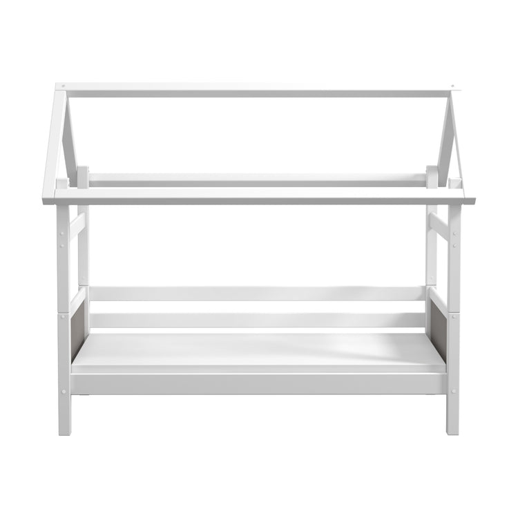 Grey panel bed. Back rails. House frame