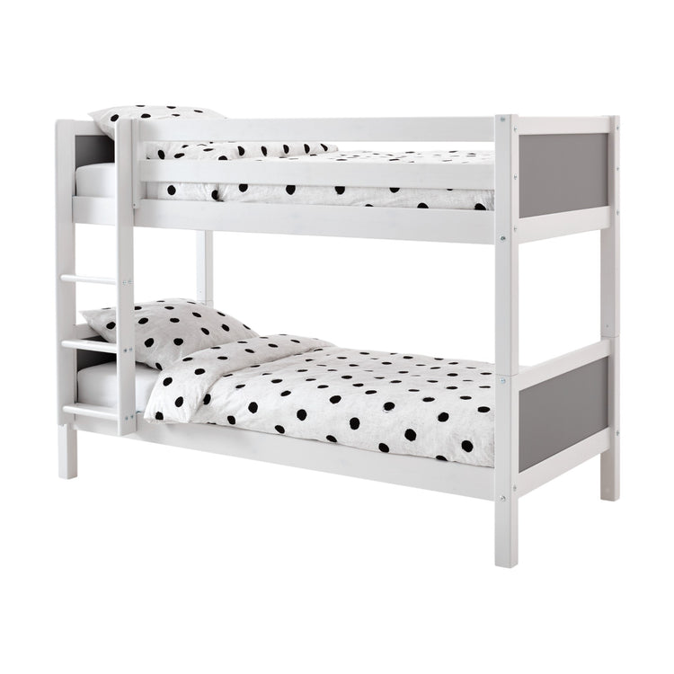 Grey panel bunk bed