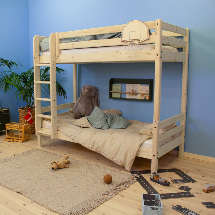 Bunk bed high Straight Ladder Untr. 200x90