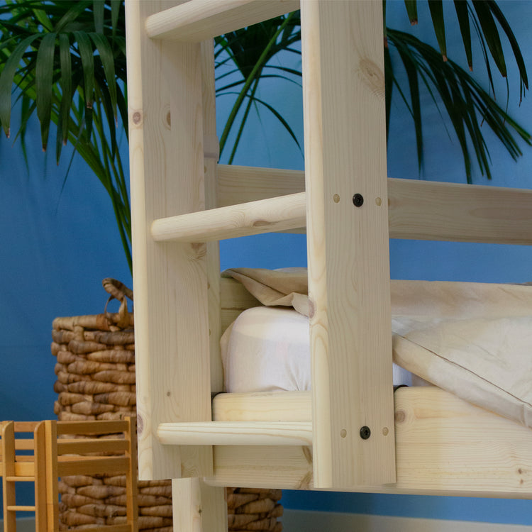 Bunk bed high Straight Ladder Untr. 200x90