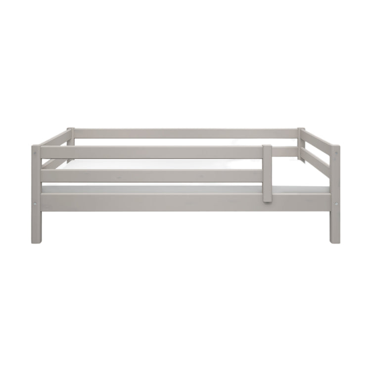 Single bed 3/4 front-back rails Grey W. 200x90          Line