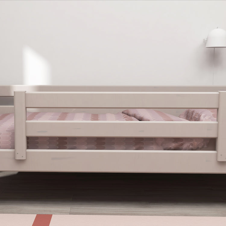 Single bed ½ front-back rails Grey W. 200x90           Line