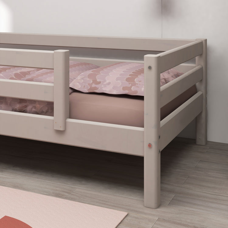 Single bed ½ front-back rails Grey W. 200x90           Line