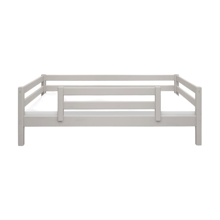 Single bed ½ front-back rails Grey W. 200x90           Line