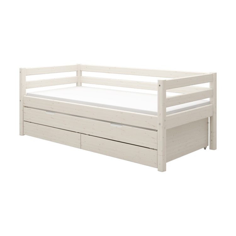 Daybed w. trundle 2 drws. 200x90 White                  Line