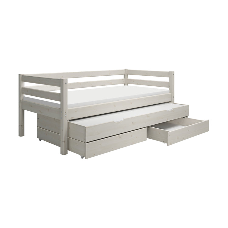 Daybed w. trundle 2 drws. 200x90 White                  Line