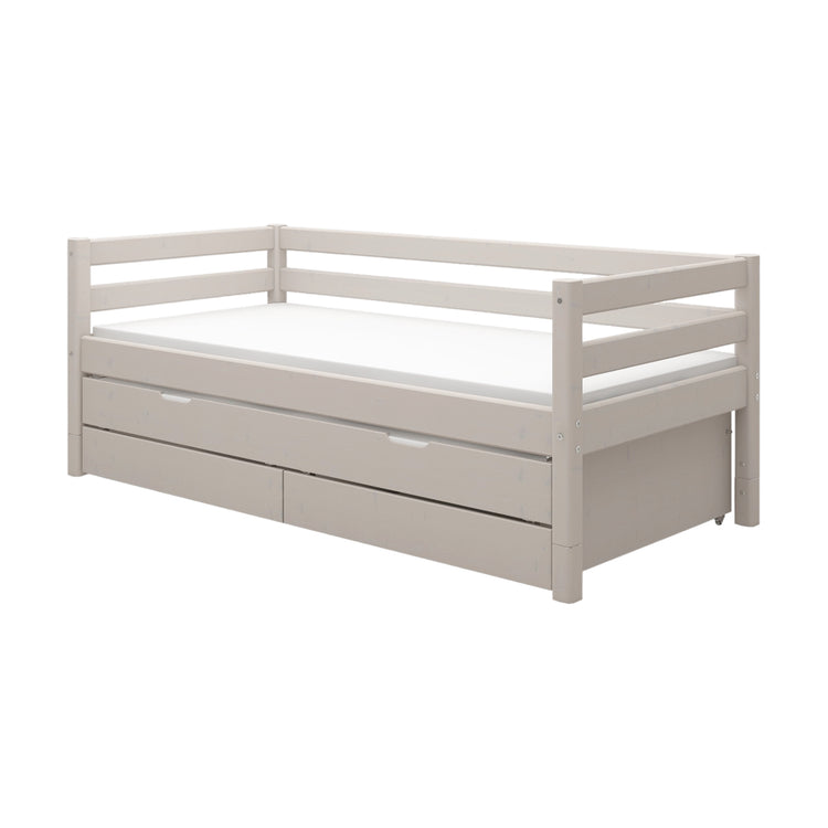 Daybed w. trundle 2 drws. 200x90 Grey W.              Line