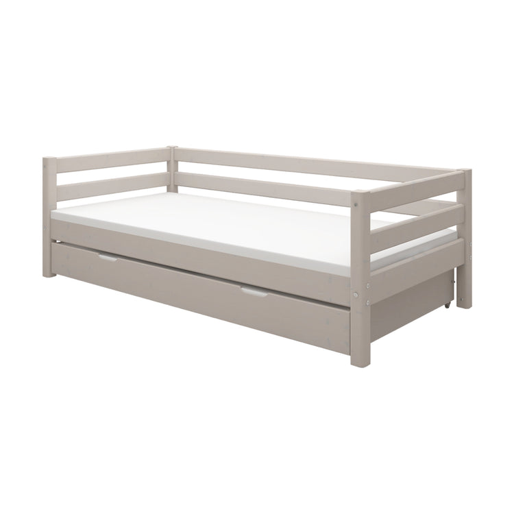 Single bed Slats Rails Guest bed Grey W. 200x90         Line
