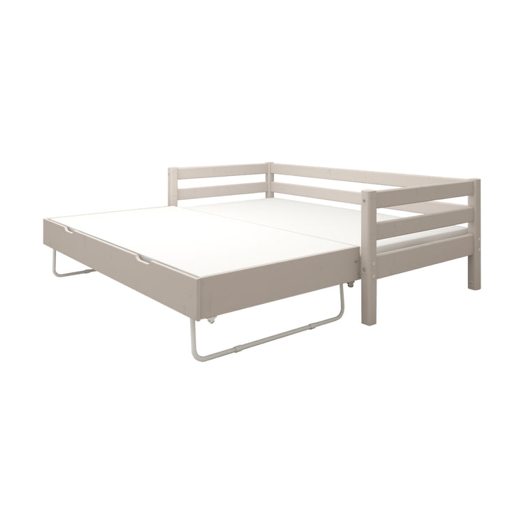 Single bed Slats Rails Guest bed Grey W. 200x90         Line