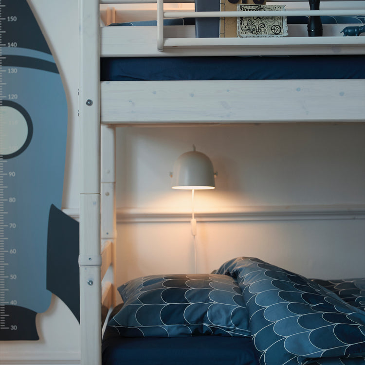 Bunk bed Str. Ladder + Drws. White 200x90               Line