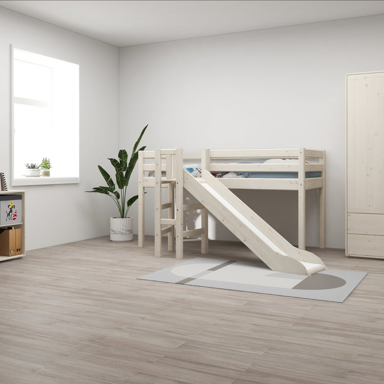 Midsleeper + Platform & Slide White 200x90              Line