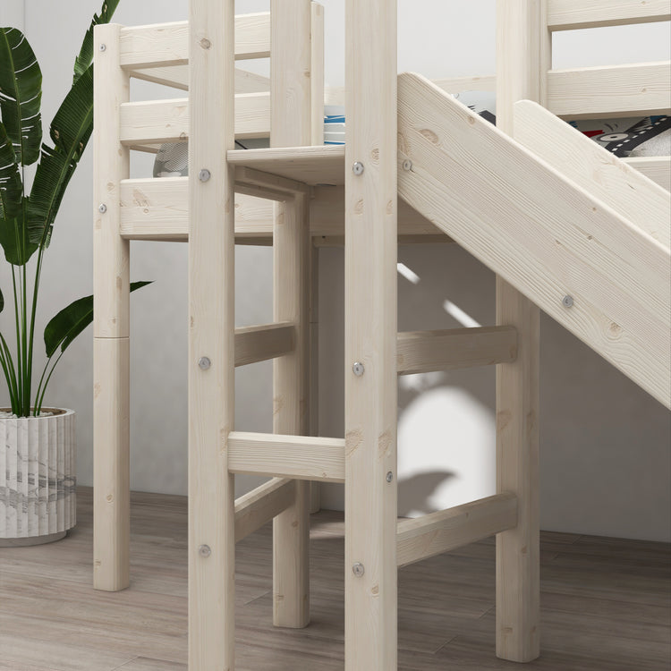 Midsleeper + Platform & Slide White 200x90              Line