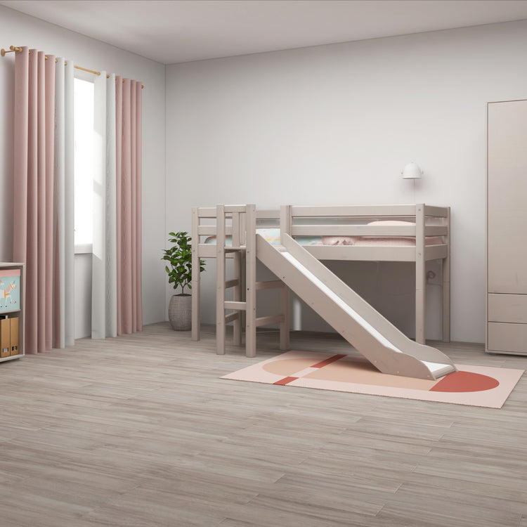 Midsleeper + Platform & Slide Grey W. 200x90            Line
