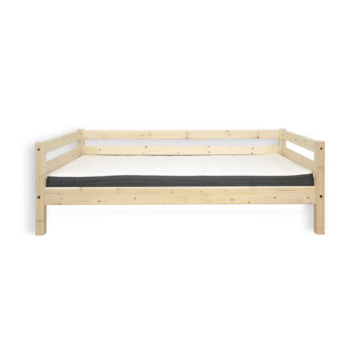 Single bed + safety rails back 200x90 Untr.