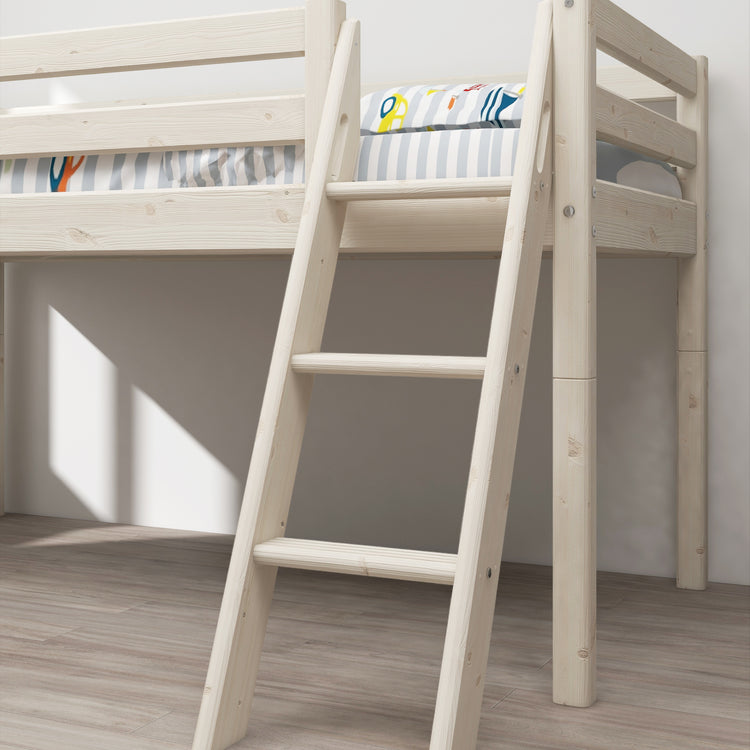 Midsleeper + slide Str.Ladder White 200x90              Line