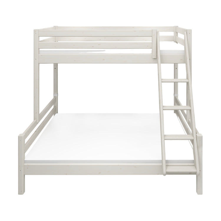 Bunkbed 3 pers White 200x140/90cm SL.ladder Handle grip Line