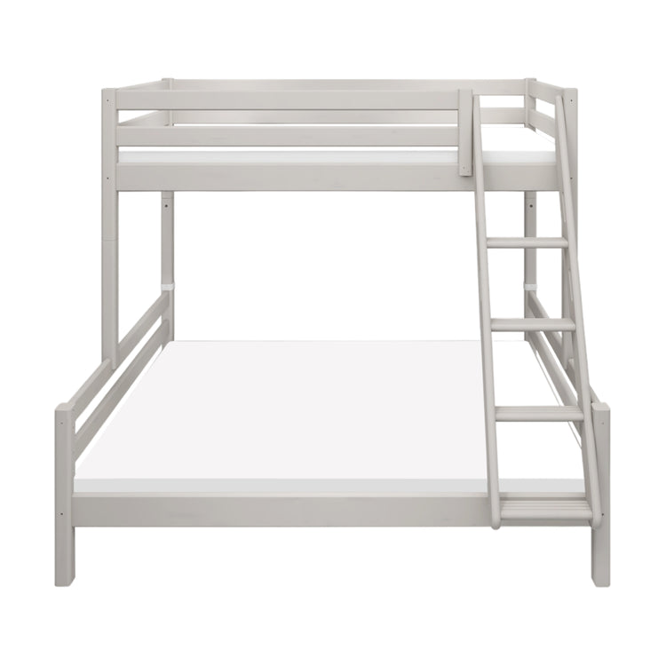 Bunkbed 3 pers Grey W. 200x140/90cm SL.ladder Handle grip L.