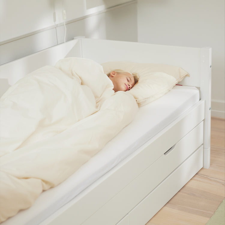 Daybed w/trundle bed incl. 2 drw.  F.Wht. 200x90