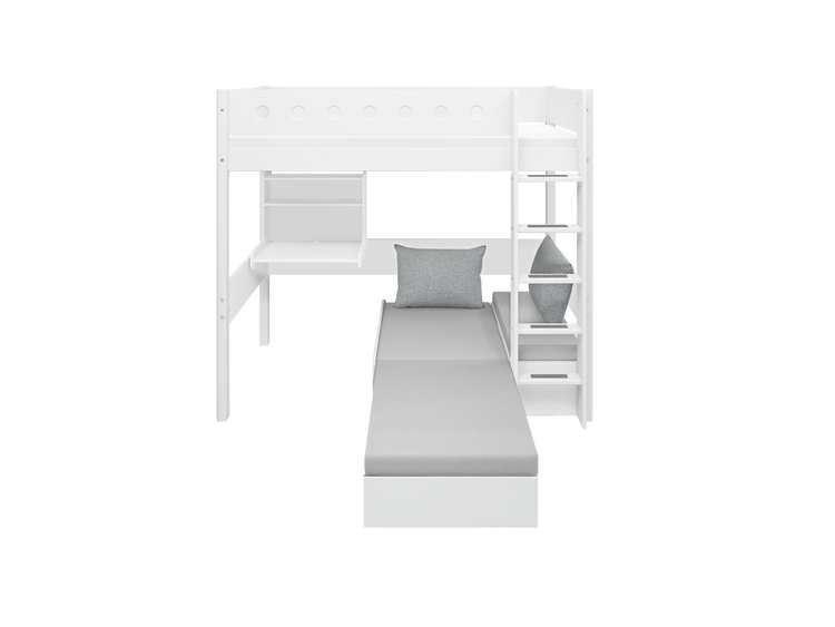 Highslp. Str. Ladder Legs F.Wht 200x90 Casa+Desk Rail F.Wht.