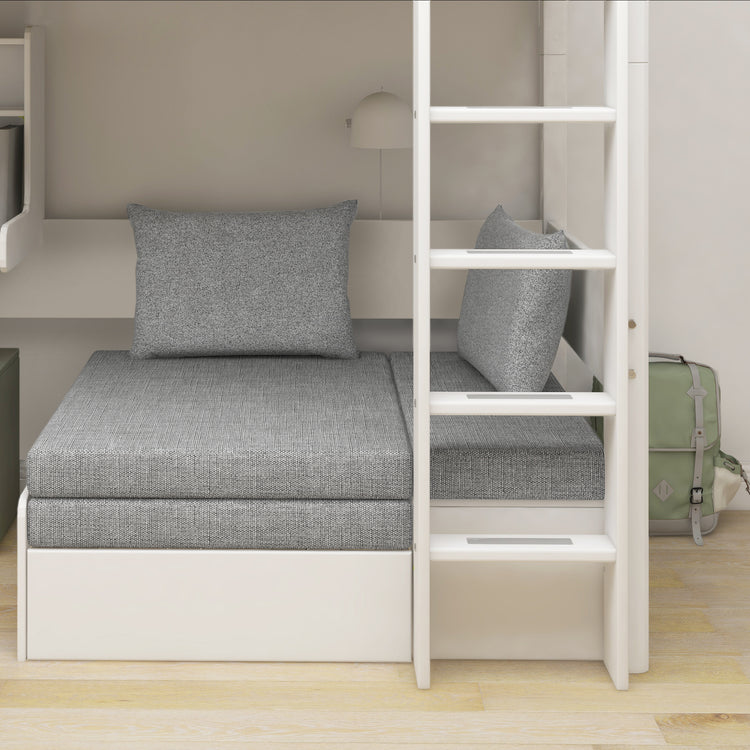 Highslp. Str. Ladder Legs F.Wht 200x90 Casa+Desk Rail F.Wht.
