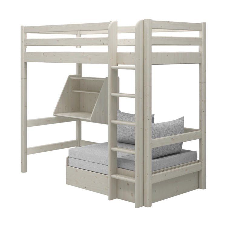 Highslp. Straight Ladder White 200x90 Casa+Desk         Line