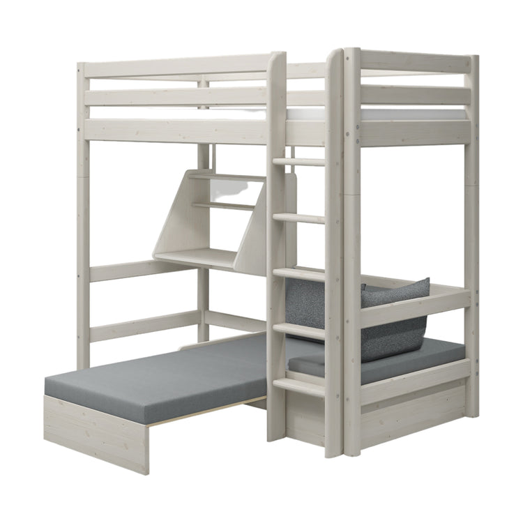 Highslp. Straight Ladder White 200x90 Casa+Desk         Line